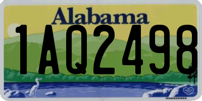 AL license plate 1AQ2498