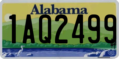 AL license plate 1AQ2499