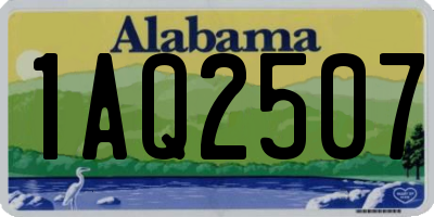 AL license plate 1AQ2507