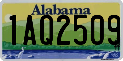 AL license plate 1AQ2509