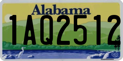 AL license plate 1AQ2512