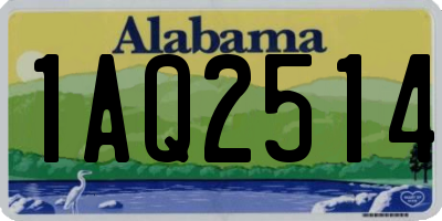 AL license plate 1AQ2514