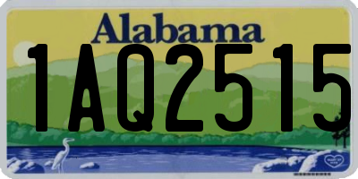 AL license plate 1AQ2515