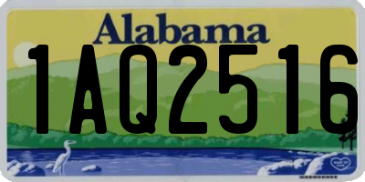 AL license plate 1AQ2516