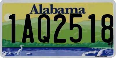 AL license plate 1AQ2518