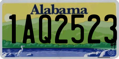 AL license plate 1AQ2523