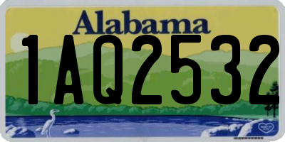 AL license plate 1AQ2532