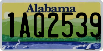 AL license plate 1AQ2539