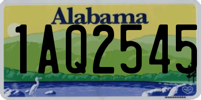 AL license plate 1AQ2545