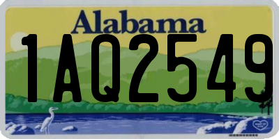 AL license plate 1AQ2549