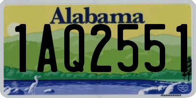 AL license plate 1AQ2551
