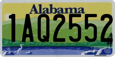AL license plate 1AQ2552