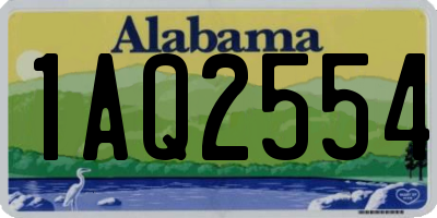AL license plate 1AQ2554
