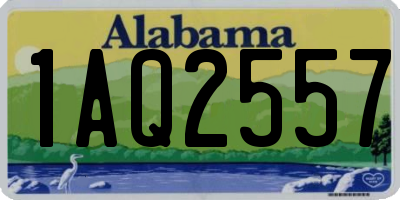 AL license plate 1AQ2557