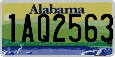 AL license plate 1AQ2563