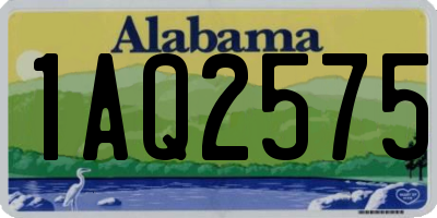 AL license plate 1AQ2575