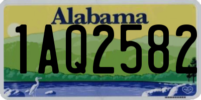 AL license plate 1AQ2582