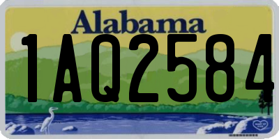 AL license plate 1AQ2584