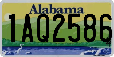AL license plate 1AQ2586