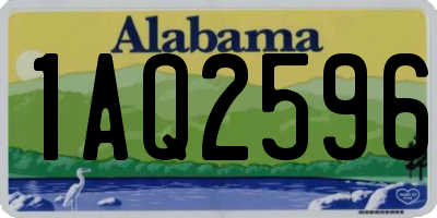 AL license plate 1AQ2596