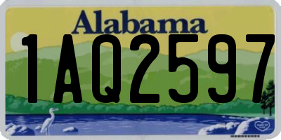 AL license plate 1AQ2597