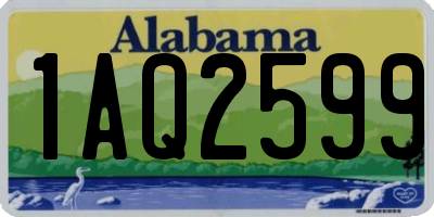 AL license plate 1AQ2599