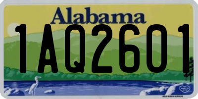 AL license plate 1AQ2601