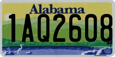 AL license plate 1AQ2608