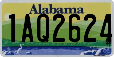 AL license plate 1AQ2624