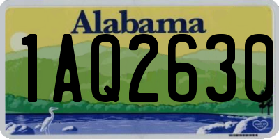AL license plate 1AQ2630