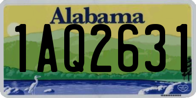 AL license plate 1AQ2631