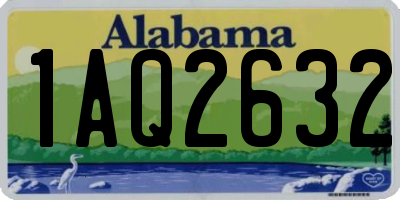 AL license plate 1AQ2632
