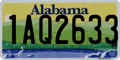 AL license plate 1AQ2633