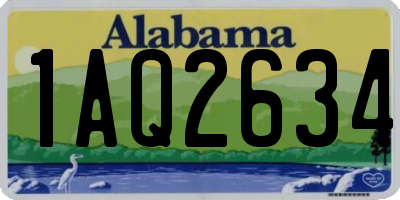 AL license plate 1AQ2634