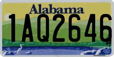 AL license plate 1AQ2646