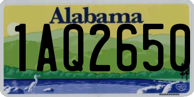 AL license plate 1AQ2650
