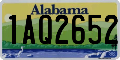 AL license plate 1AQ2652