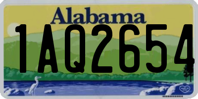 AL license plate 1AQ2654