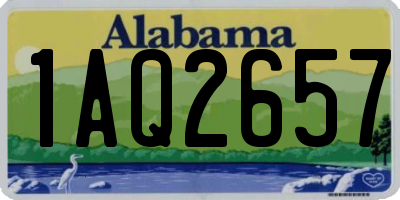 AL license plate 1AQ2657