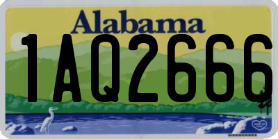 AL license plate 1AQ2666
