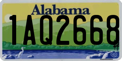 AL license plate 1AQ2668