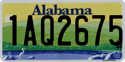 AL license plate 1AQ2675