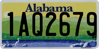 AL license plate 1AQ2679