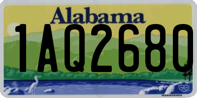 AL license plate 1AQ2680