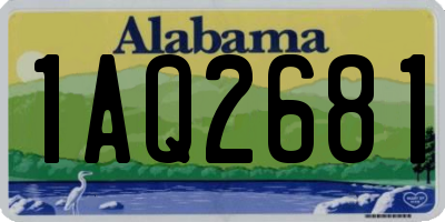 AL license plate 1AQ2681