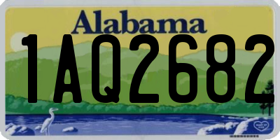 AL license plate 1AQ2682