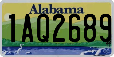 AL license plate 1AQ2689