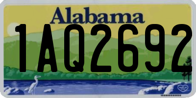 AL license plate 1AQ2692