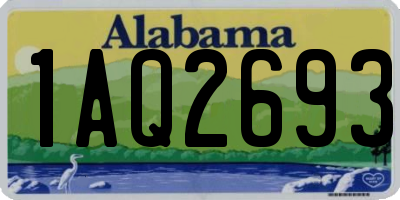 AL license plate 1AQ2693