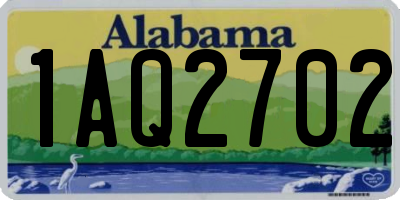 AL license plate 1AQ2702